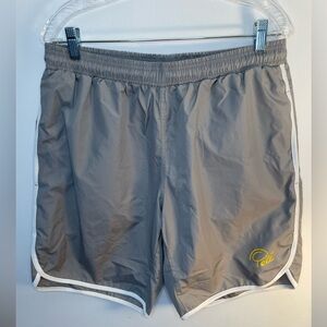 Pell Gray Retro Style Running‎ Shorts Mens Medium